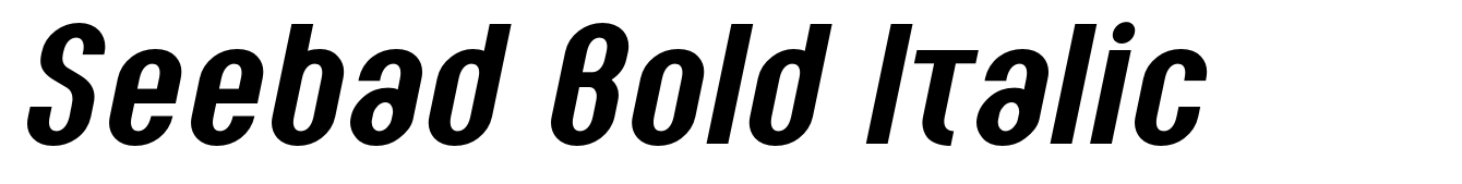 Seebad Bold Italic